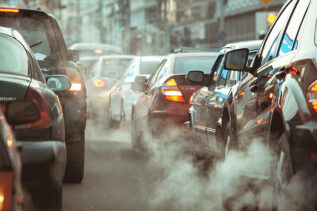 Air quality and road pollution levels